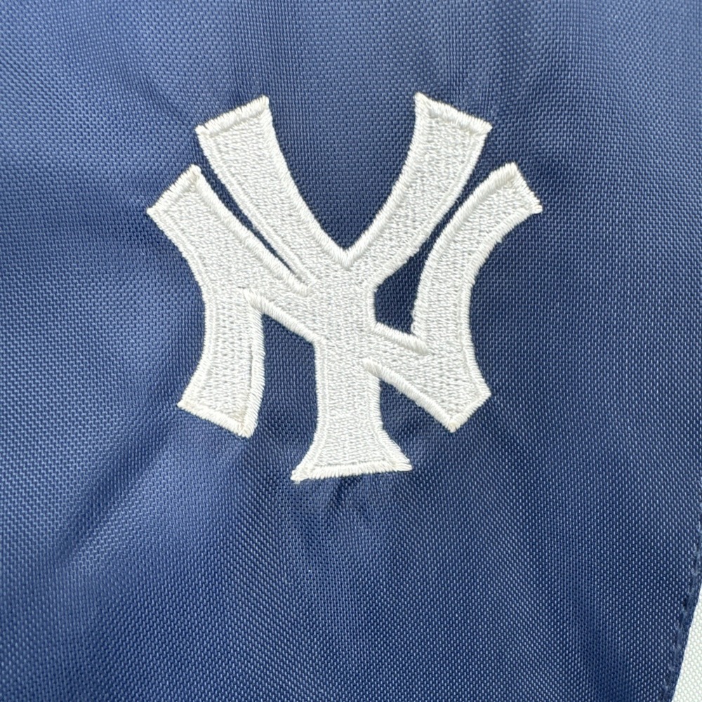 Majestic NY‎ Yankees 1/2 Zip Big Logo VTG Pullover Coat With Hood Exceptional XL - Picture 10 of 15